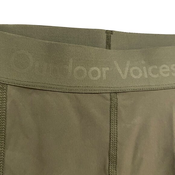Outdoor Voices SuperForm Bloom 7/8 Leggings Olive Green Size S - Picture 2 of 8
